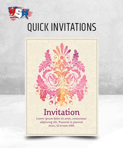 Quick Invitation Card Printing Services Visalia | Print Invitation Card