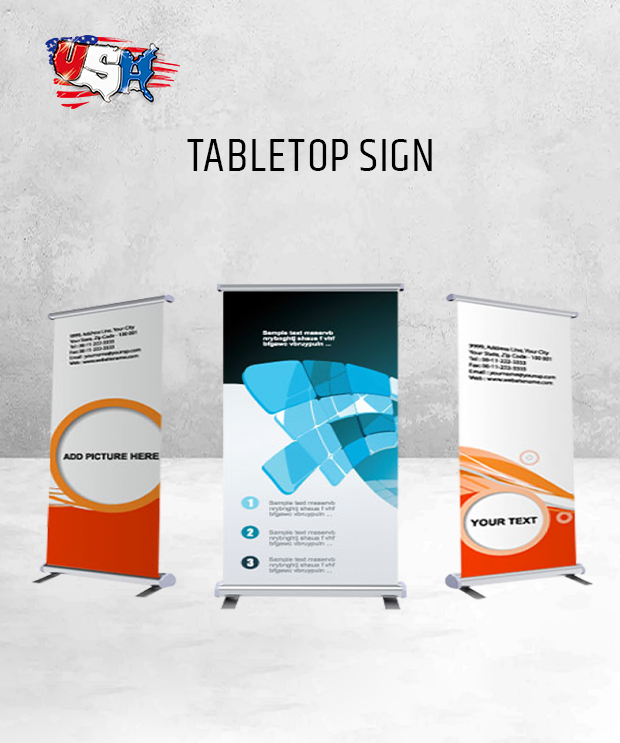 Tabletop Banner Printing Visalia Tabletop Sign Printing in Visalia